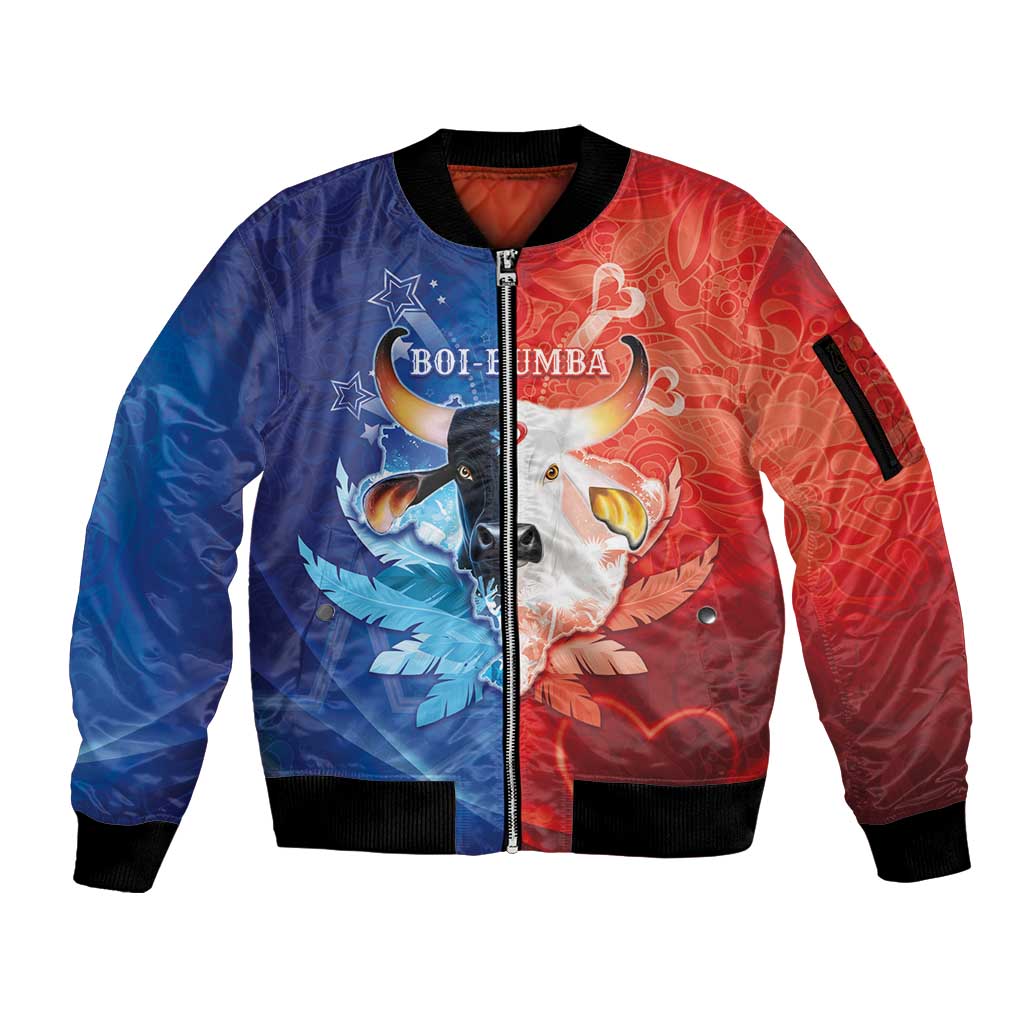 Personalized Brazil Folklore Festival Sleeve Zip Bomber Jacket Boi Bumba - Wonder Print Shop