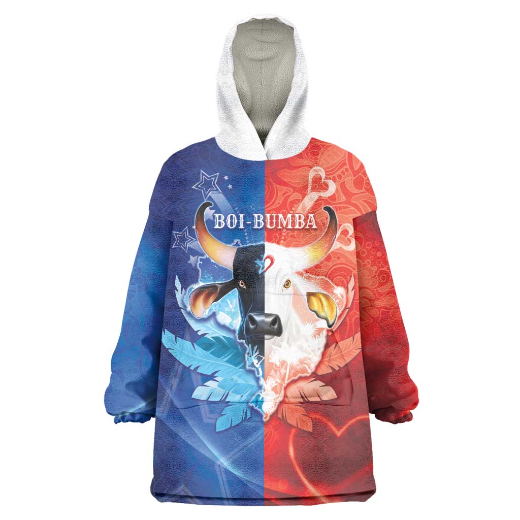 Personalized Brazil Folklore Festival Wearable Blanket Hoodie Boi Bumba - Wonder Print Shop