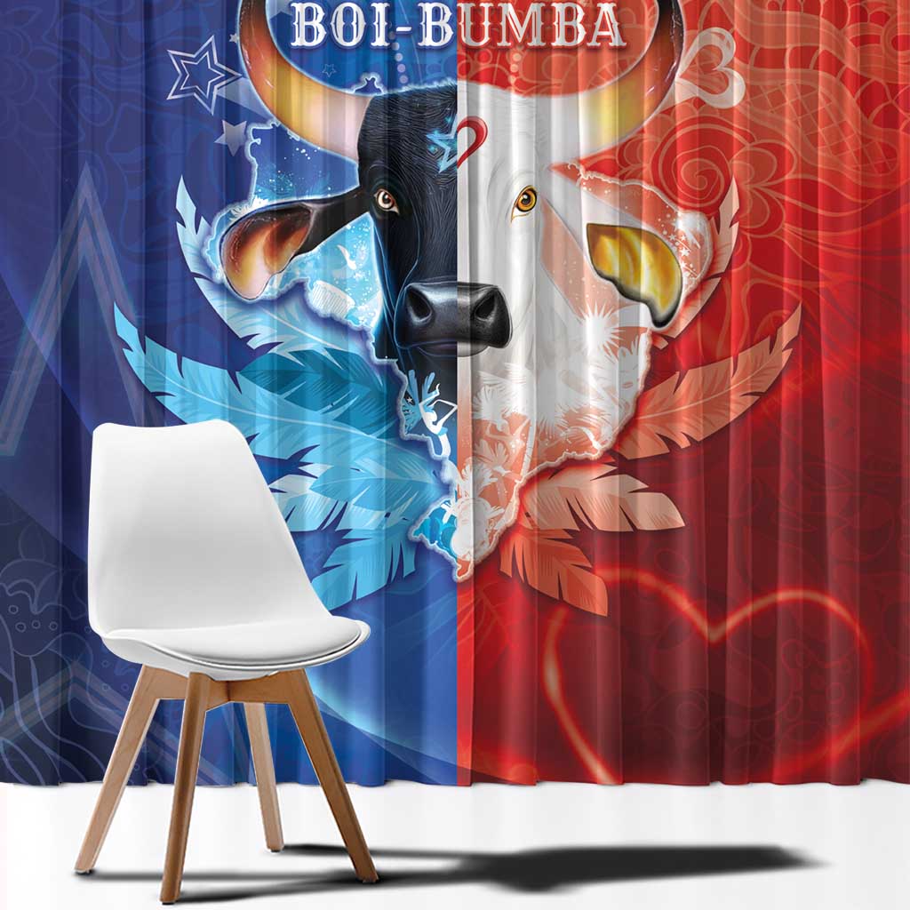 Brazil Folklore Festival Window Curtain Boi Bumba - Wonder Print Shop