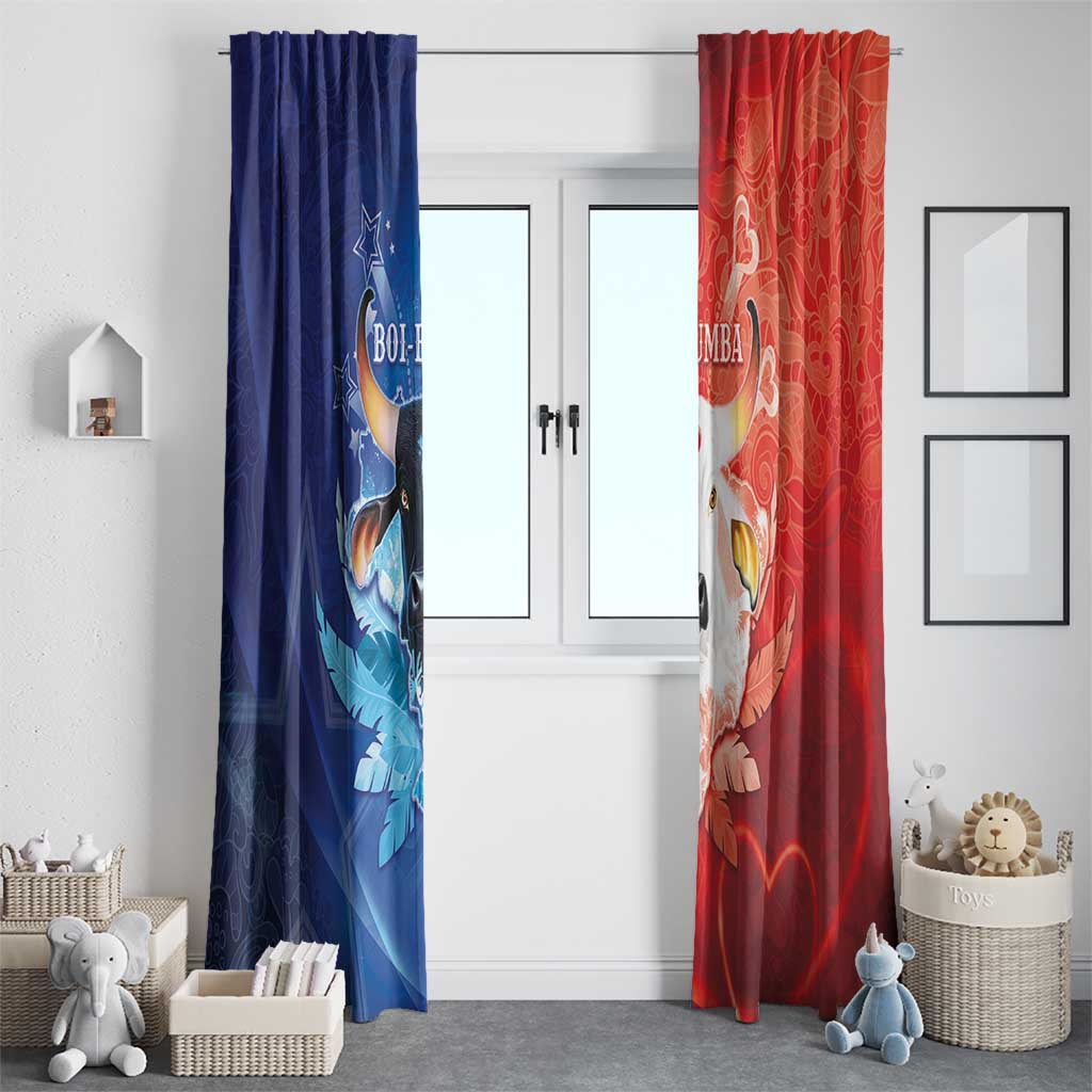 Brazil Folklore Festival Window Curtain Boi Bumba - Wonder Print Shop