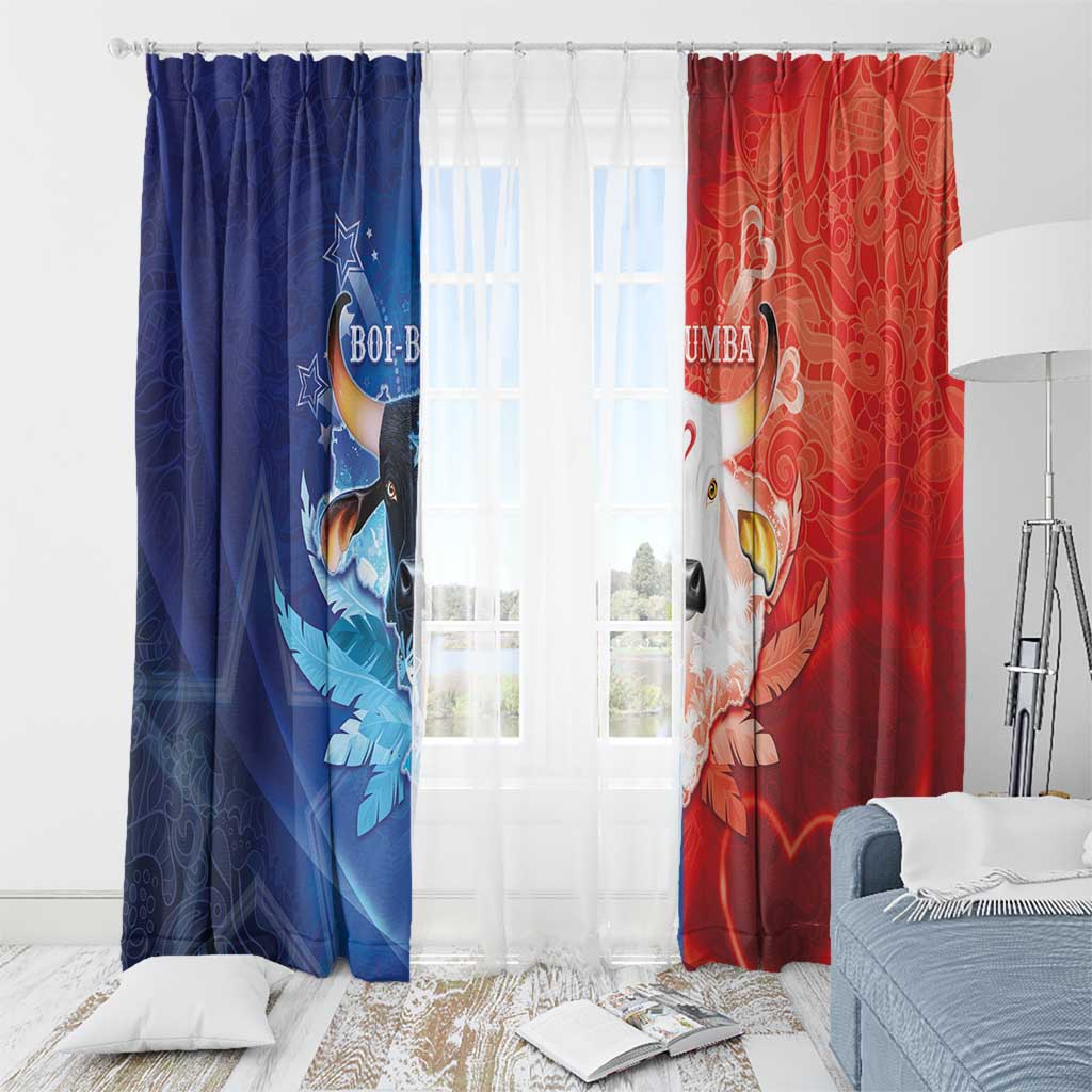 Brazil Folklore Festival Window Curtain Boi Bumba - Wonder Print Shop