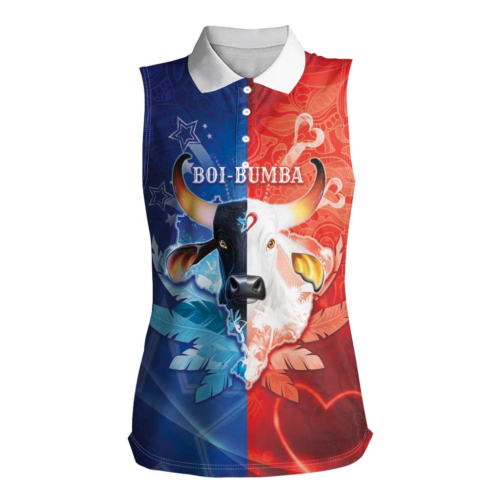 Personalized Brazil Folklore Festival Women Sleeveless Polo Shirt Boi Bumba - Wonder Print Shop