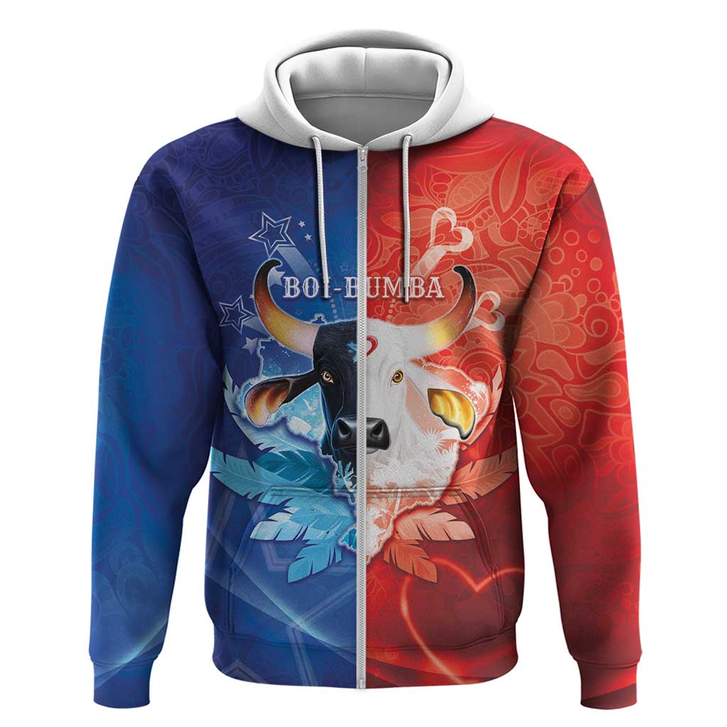 Personalized Brazil Folklore Festival Zip Hoodie Boi Bumba - Wonder Print Shop