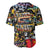 Raised On Hip Hop Baseball Jersey Graffiti Art Style - Wonder Print Shop
