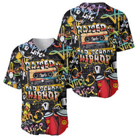 Raised On Hip Hop Baseball Jersey Graffiti Art Style - Wonder Print Shop