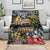 Raised On Hip Hop Blanket Graffiti Art Style - Wonder Print Shop