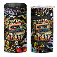 Raised On Hip Hop 4 in 1 Can Cooler Tumbler Graffiti Art Style - Wonder Print Shop