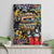Raised On Hip Hop Canvas Wall Art Graffiti Art Style - Wonder Print Shop