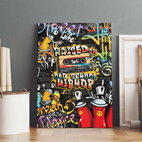Raised On Hip Hop Canvas Wall Art Graffiti Art Style - Wonder Print Shop