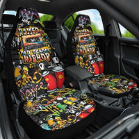 Raised On Hip Hop Car Seat Cover Graffiti Art Style - Wonder Print Shop