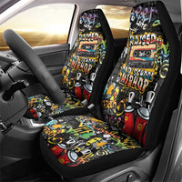 Raised On Hip Hop Car Seat Cover Graffiti Art Style - Wonder Print Shop