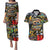 Raised On Hip Hop Couples Matching Puletasi and Hawaiian Shirt Graffiti Art Style - Wonder Print Shop
