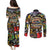 Raised On Hip Hop Couples Matching Puletasi and Long Sleeve Button Shirt Graffiti Art Style - Wonder Print Shop