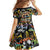 Raised On Hip Hop Family Matching Long Sleeve Bodycon Dress and Hawaiian Shirt Graffiti Art Style - Wonder Print Shop