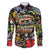 Raised On Hip Hop Family Matching Long Sleeve Bodycon Dress and Hawaiian Shirt Graffiti Art Style - Wonder Print Shop