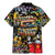 Raised On Hip Hop Family Matching Mermaid Dress and Hawaiian Shirt Graffiti Art Style - Wonder Print Shop