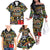Raised On Hip Hop Family Matching Off The Shoulder Long Sleeve Dress and Hawaiian Shirt Graffiti Art Style - Wonder Print Shop