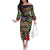 Raised On Hip Hop Family Matching Off The Shoulder Long Sleeve Dress and Hawaiian Shirt Graffiti Art Style - Wonder Print Shop