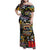 Raised On Hip Hop Family Matching Off Shoulder Maxi Dress and Hawaiian Shirt Graffiti Art Style - Wonder Print Shop