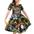 Raised On Hip Hop Family Matching Off Shoulder Short Dress and Hawaiian Shirt Graffiti Art Style - Wonder Print Shop