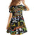 Raised On Hip Hop Family Matching Off Shoulder Short Dress and Hawaiian Shirt Graffiti Art Style - Wonder Print Shop