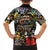 Raised On Hip Hop Family Matching Short Sleeve Bodycon Dress and Hawaiian Shirt Graffiti Art Style - Wonder Print Shop