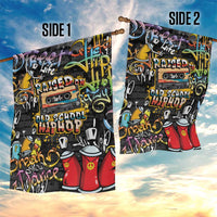 Raised On Hip Hop Garden Flag Graffiti Art Style - Wonder Print Shop
