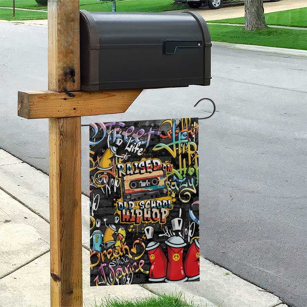 Raised On Hip Hop Garden Flag Graffiti Art Style - Wonder Print Shop