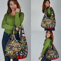 Raised On Hip Hop Grocery Bag Graffiti Art Style - Wonder Print Shop