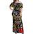 Raised On Hip Hop Off Shoulder Maxi Dress Graffiti Art Style - Wonder Print Shop