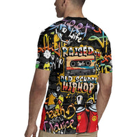Raised On Hip Hop Rugby Jersey Graffiti Art Style - Wonder Print Shop