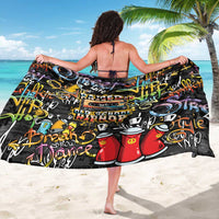 Raised On Hip Hop Sarong Graffiti Art Style - Wonder Print Shop