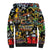Raised On Hip Hop Sherpa Hoodie Graffiti Art Style - Wonder Print Shop