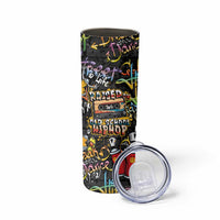 Raised On Hip Hop Skinny Tumbler Graffiti Art Style - Wonder Print Shop