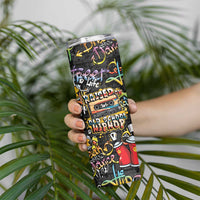 Raised On Hip Hop Skinny Tumbler Graffiti Art Style - Wonder Print Shop