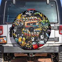 Raised On Hip Hop Spare Tire Cover Graffiti Art Style - Wonder Print Shop
