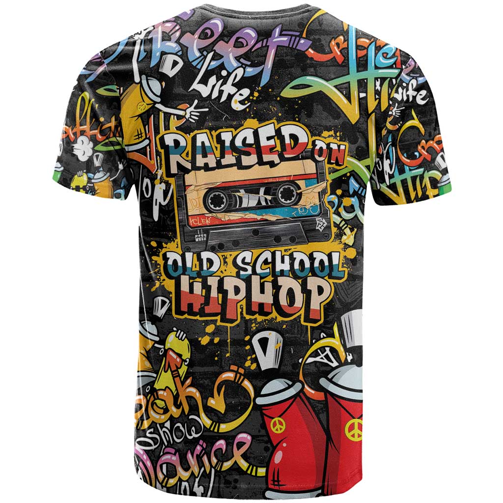 Raised On Hip Hop T Shirt Graffiti Art Style - Wonder Print Shop