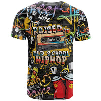 Raised On Hip Hop T Shirt Graffiti Art Style - Wonder Print Shop