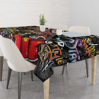 Raised On Hip Hop Tablecloth Graffiti Art Style - Wonder Print Shop