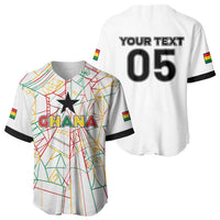 Custom Ghana Football 2026 Baseball Jersey Black Stars Never Fall White Version