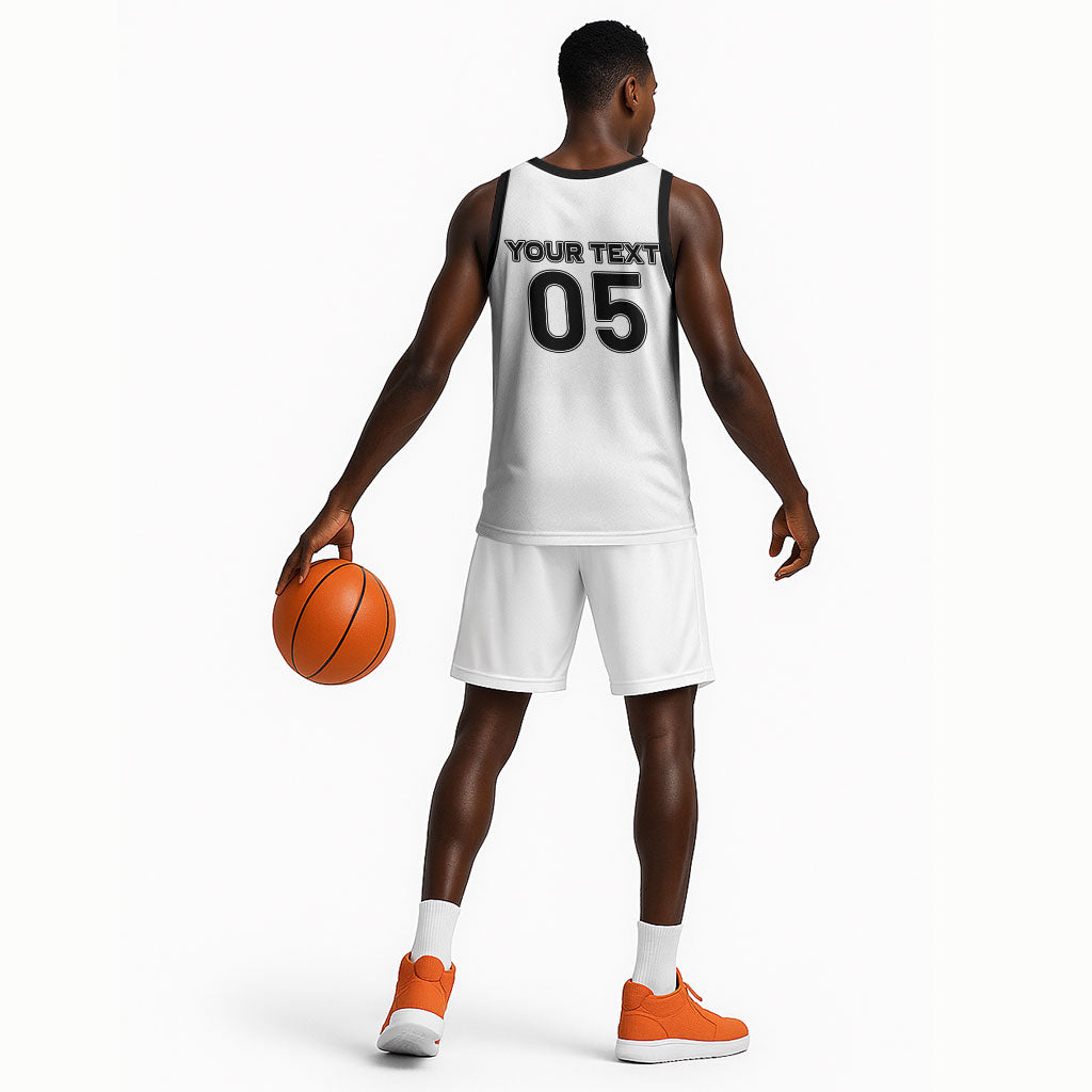 Custom Ghana Football 2026 Basketball Jersey Black Stars Never Fall White Version