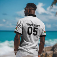 Custom Ghana Football 2026 Hawaiian Shirt Black Stars Never Fall White Version LT05