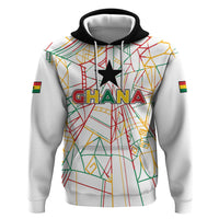 Custom Ghana Football 2026 Hoodie Black Stars Never Fall White Version