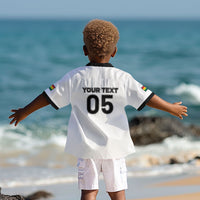 Custom Ghana Football 2026 Kid Hawaiian Shirt Black Stars Never Fall White Version