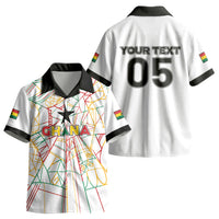 Custom Ghana Football 2026 Kid Hawaiian Shirt Black Stars Never Fall White Version LT05
