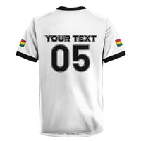 Custom Ghana Football 2026 Rugby Jersey Black Stars Never Fall White Version