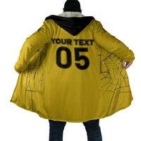 Custom Ghana Football 2026 Cloak Black Stars Never Fall Yellow Version