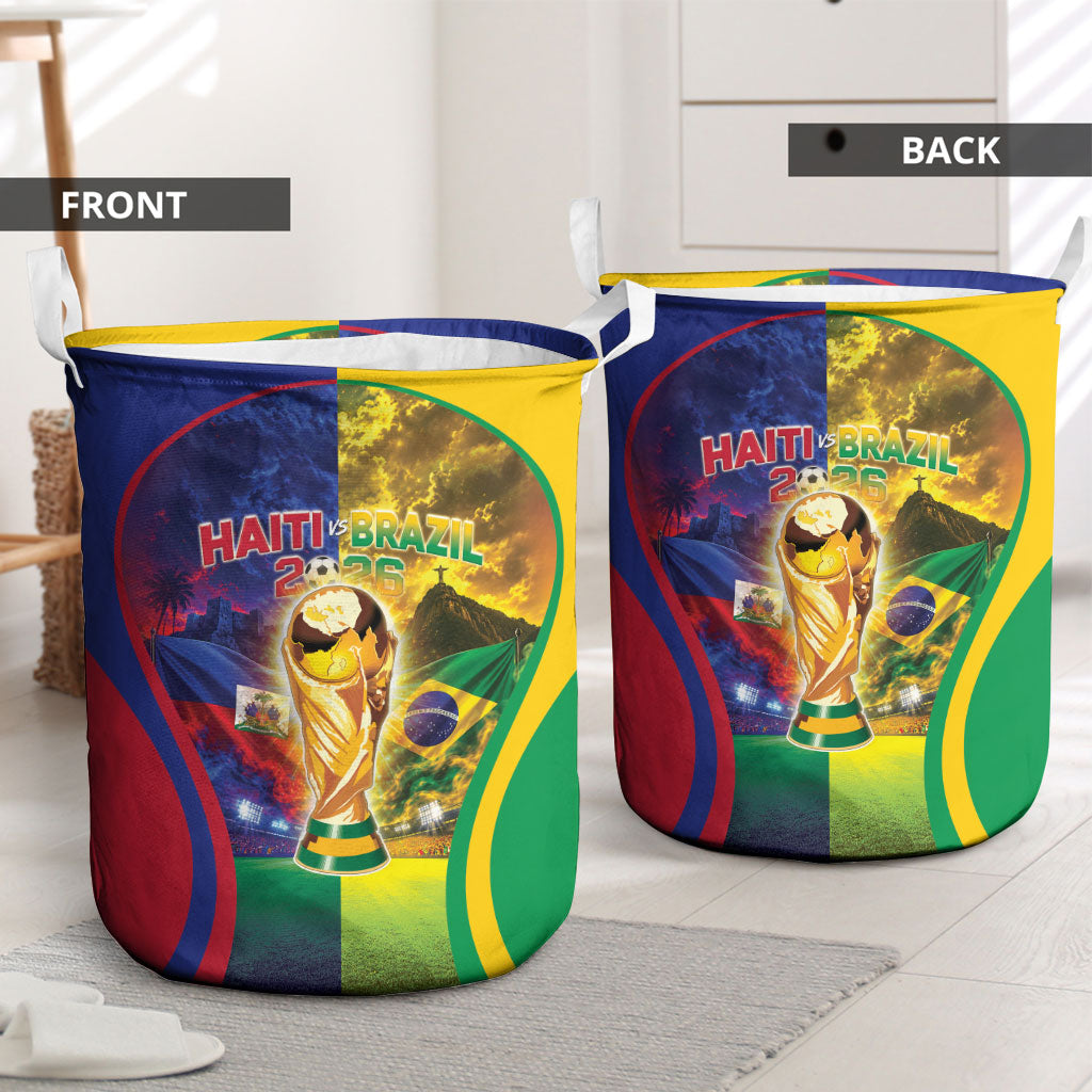 Brazil Haiti 2026 World Football Laundry Basket Go For Glory