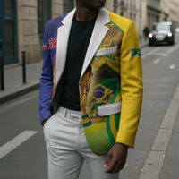 Custom Brazil Haiti 2026 World Football Blazer Go For Glory