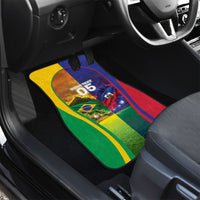 Custom Brazil Haiti 2026 World Football Car Mats Go For Glory